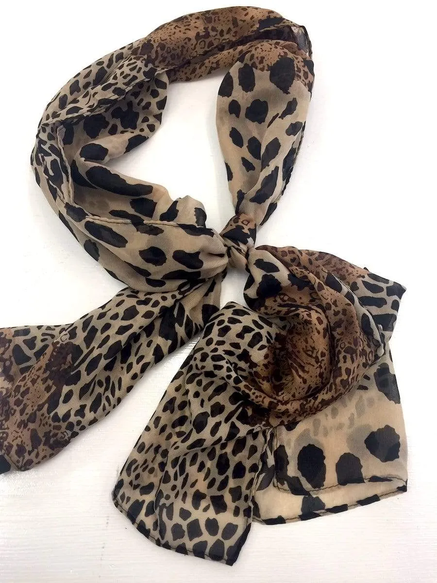 🧡 Scarf Leopard Print - Short scarf