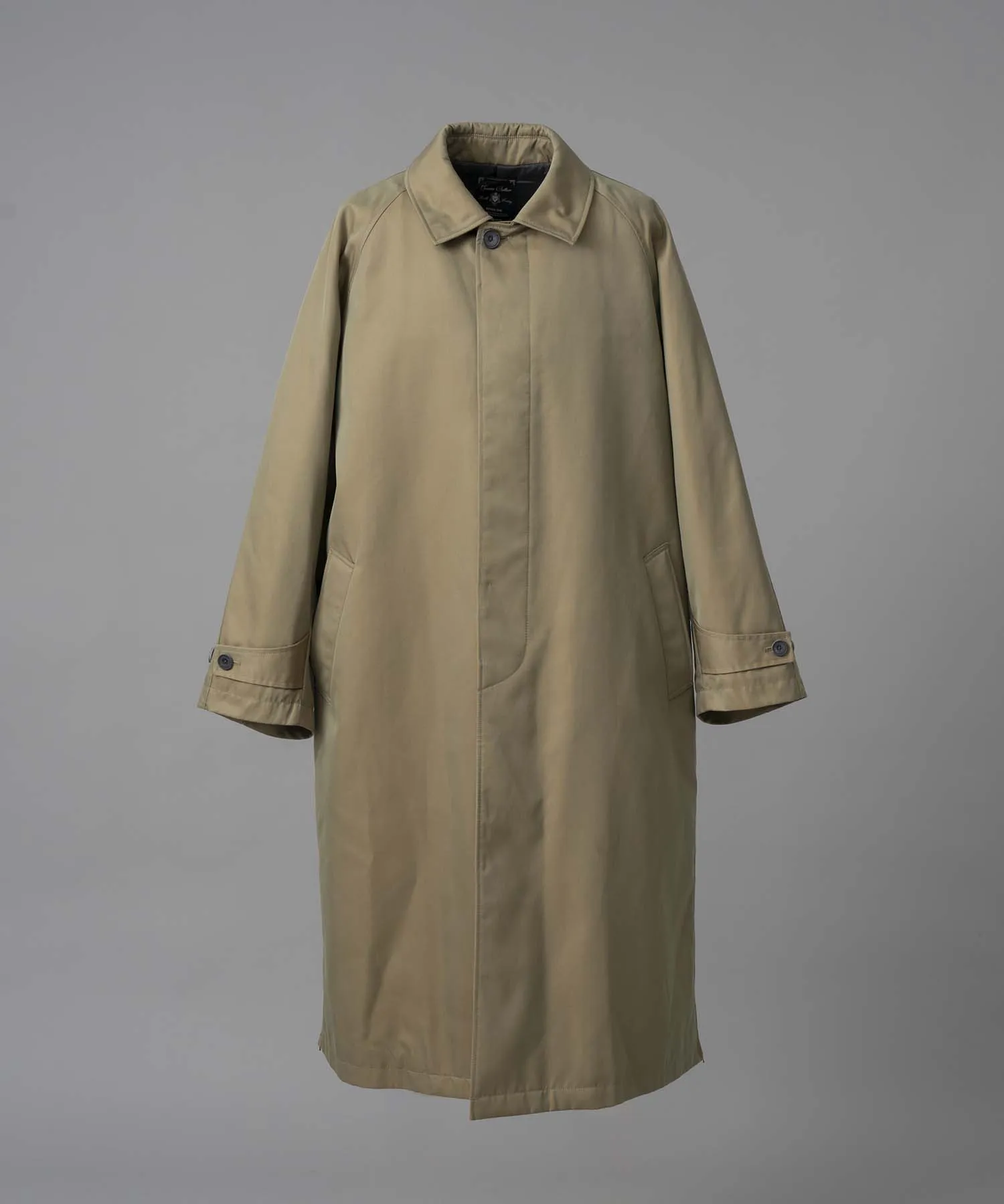 120/2/2 Suvin Cotton Gabardine Prime-Over Balmacaan Coat