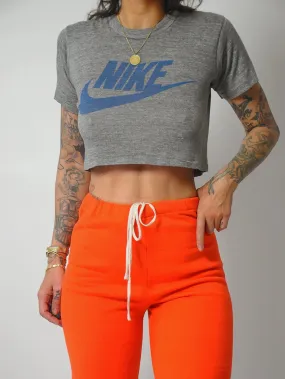 1980's Orange High Waist Sweatpants