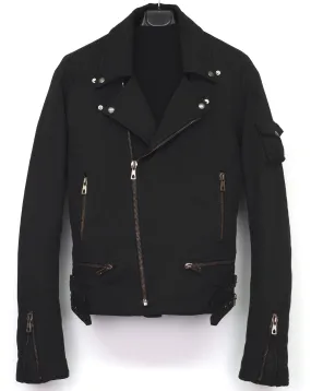 2006 Seersucker Cotton Classic Biker Jacket