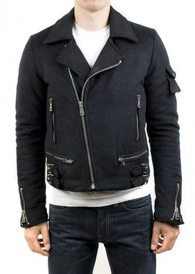 2006 Seersucker Cotton Classic Biker Jacket