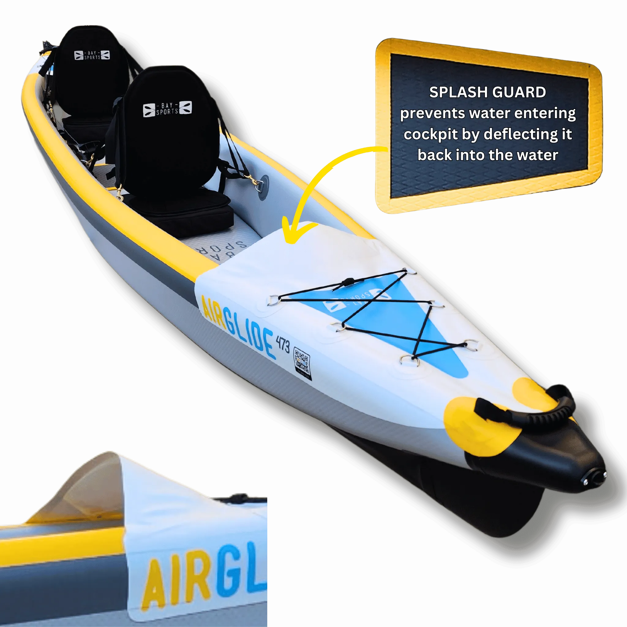 Air Glide 473 - 4.73M Double Inflatable Kayak