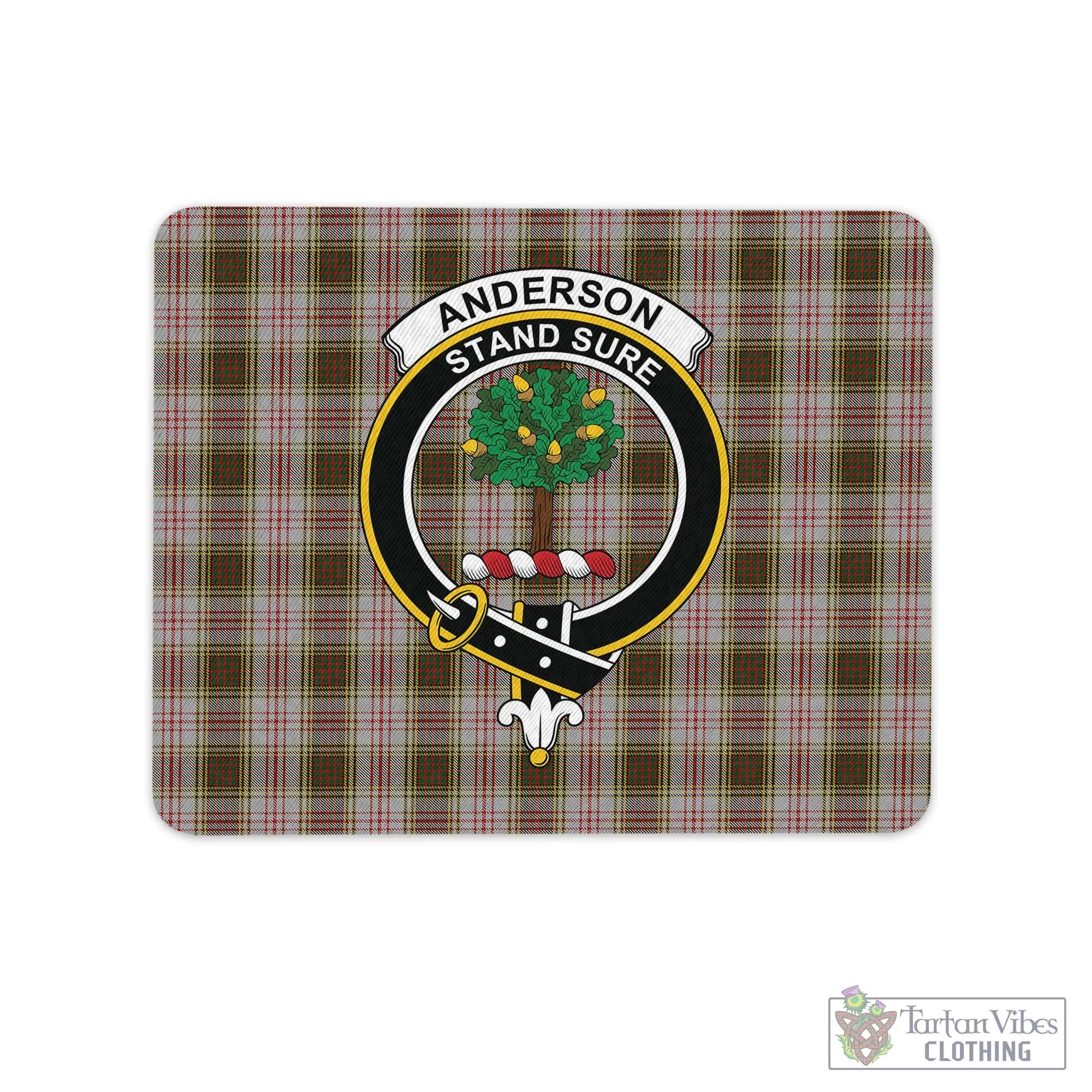 Anderson Dress Tartan Mouse Pad with Family Crest