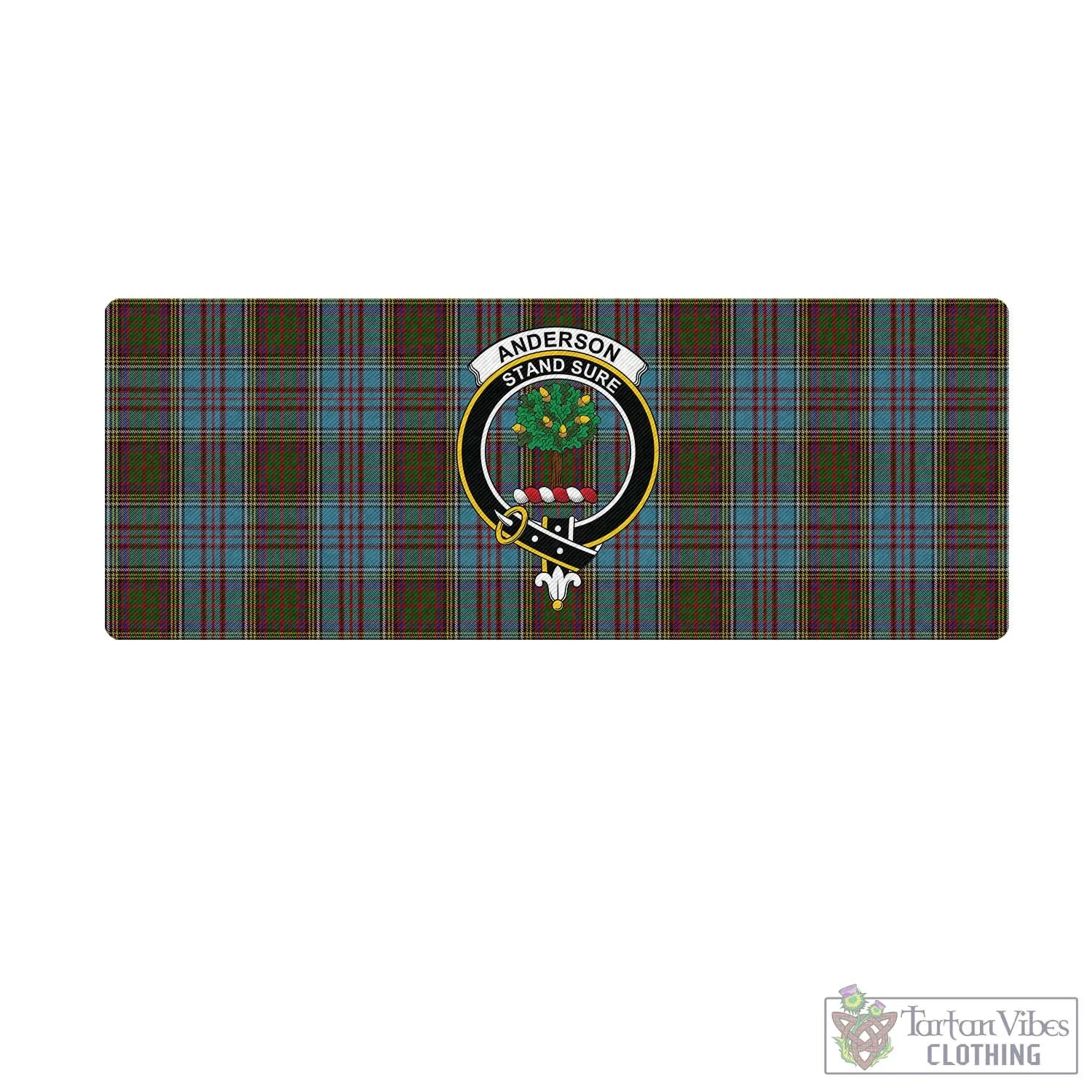 Anderson Tartan Mouse Pad with Family Crest