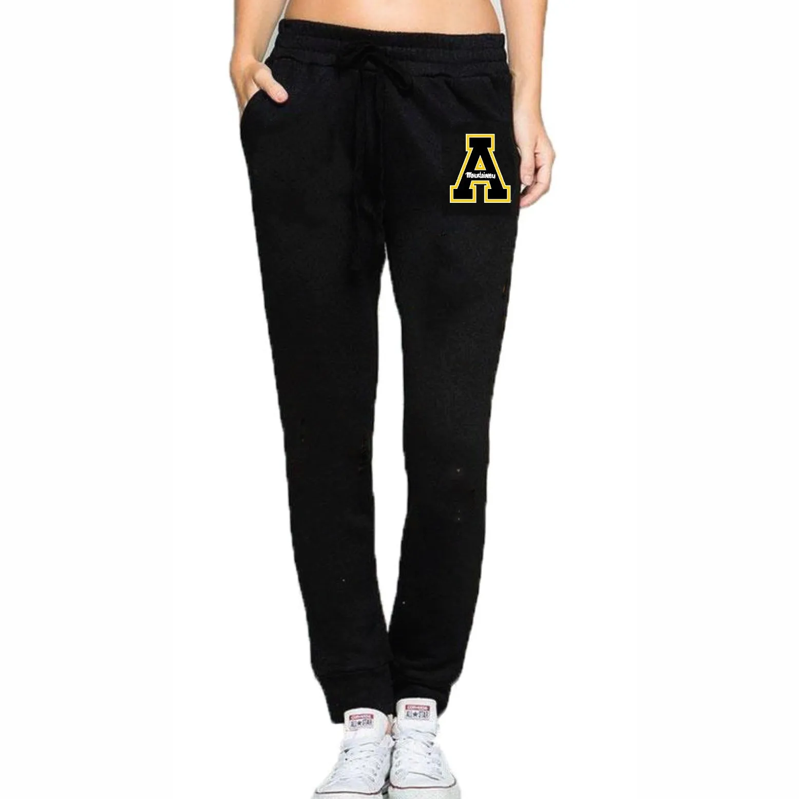 App State Black Joggers