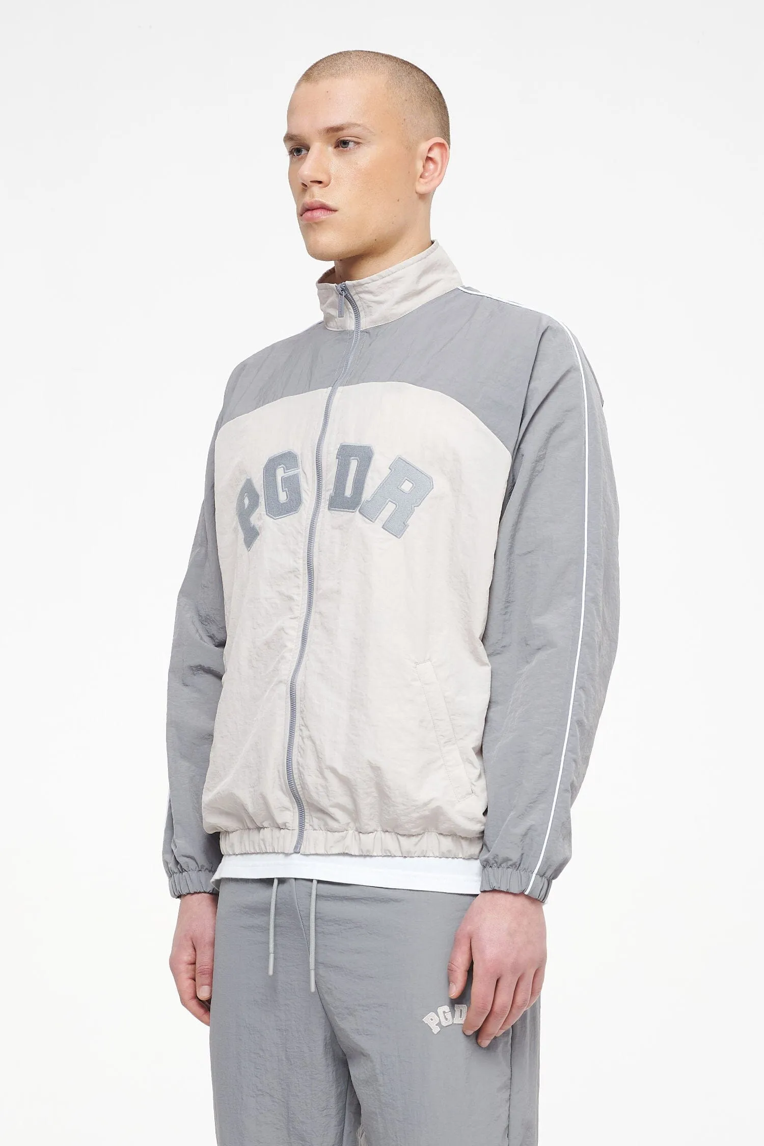 Ascot Track Jacket Dusk Grey Angels Cream