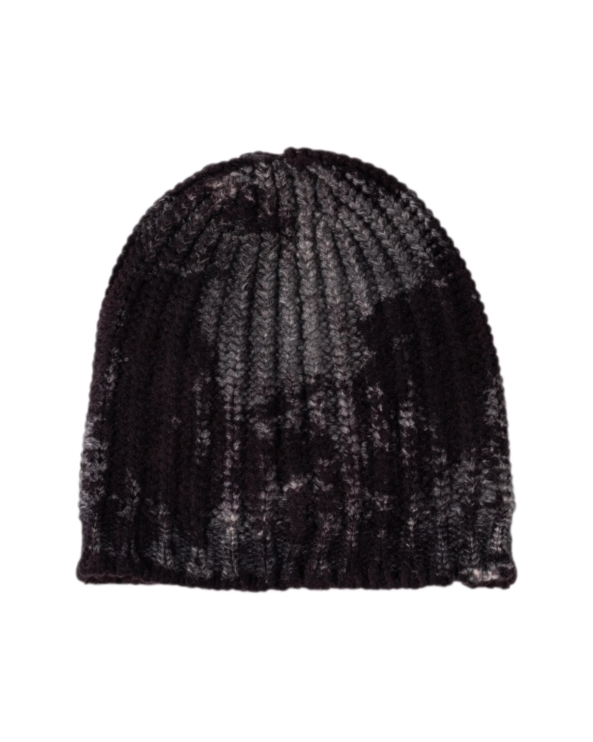 AVANT TOI | CASHMERE BLEND HANDSPRAY DESTROY CHUNKY RIB BEANIE