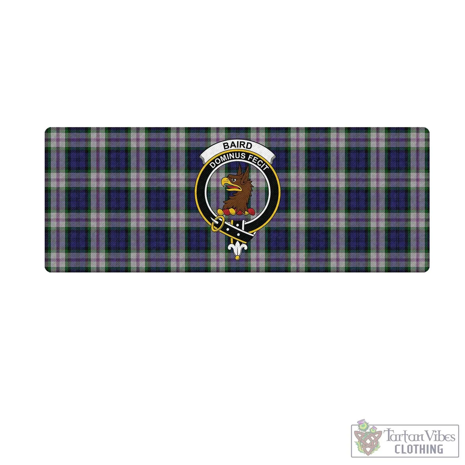 Baird Dress Tartan Mouse Pad with Family Crest