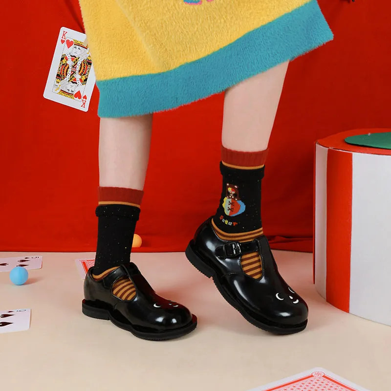 Beligogo Cute Cartoon Girl Ankle Socks: Soft, Breathable, and Non-Slip for All-Season Wear