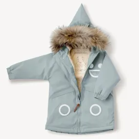 BOXBO Kids Mid-Length Waterproof & Snowproof Winter Coat - Misty Ice Blue