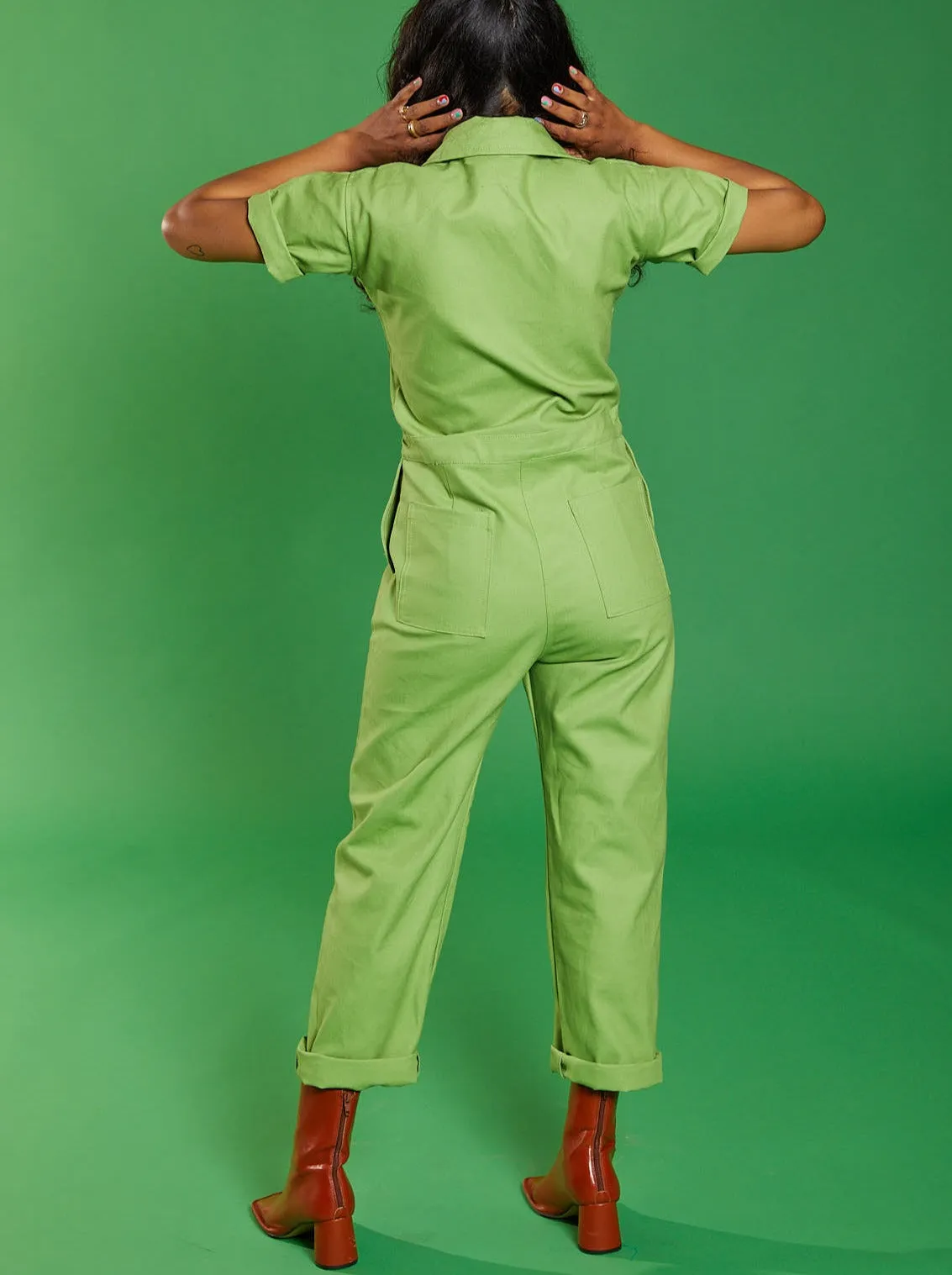 Certified ORGANIC Cotton Twill Coveralls Avocado