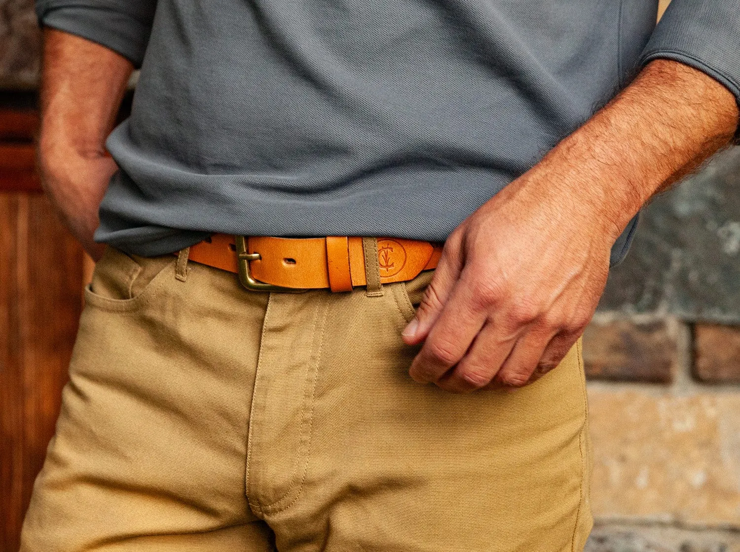 Criquet x Zilker Belts - Gaucho Belt - Navy/Red/Green