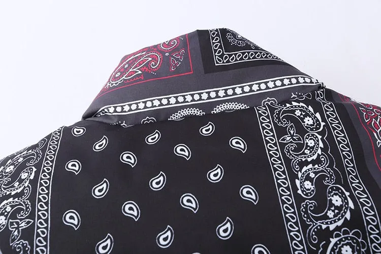 Dark Icon Bandana Stand Collar Men's Coat