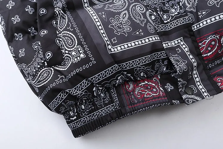 Dark Icon Bandana Stand Collar Men's Coat