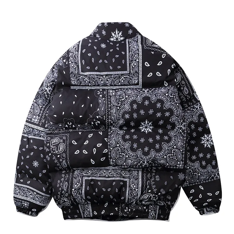 Dark Icon Bandana Stand Collar Men's Coat