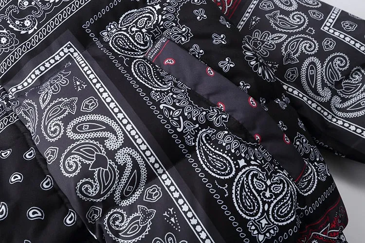 Dark Icon Bandana Stand Collar Men's Coat