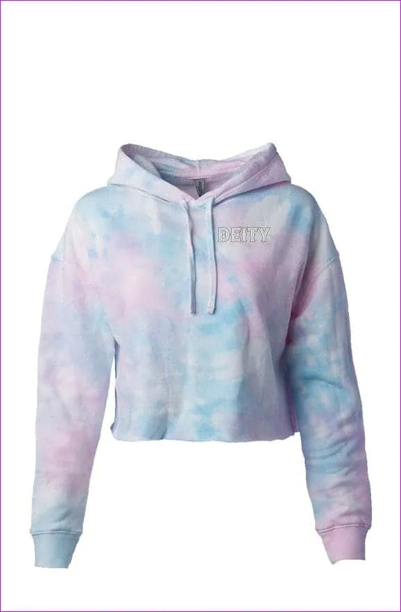 Deity Tie Dye Cropped Hoodie