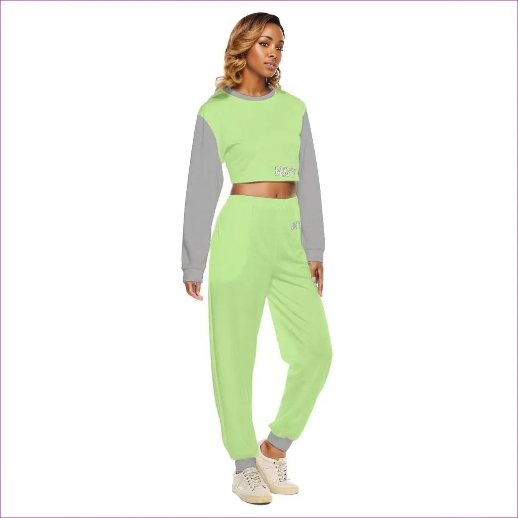 Deity Womens Crop Sweatshirt Set