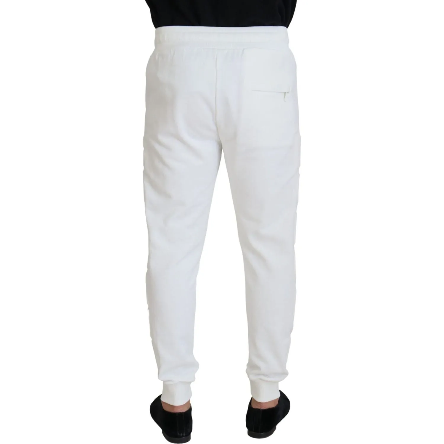 Dolce & Gabbana Elegant White Cotton Sweatpants