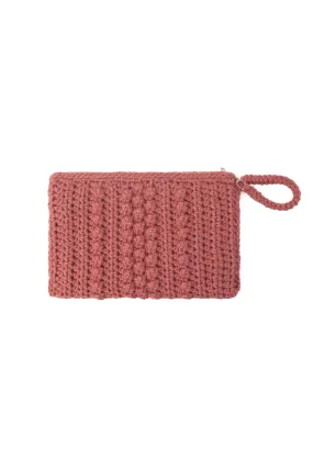 Dusty Rose Nancy Pure Wool Handbag