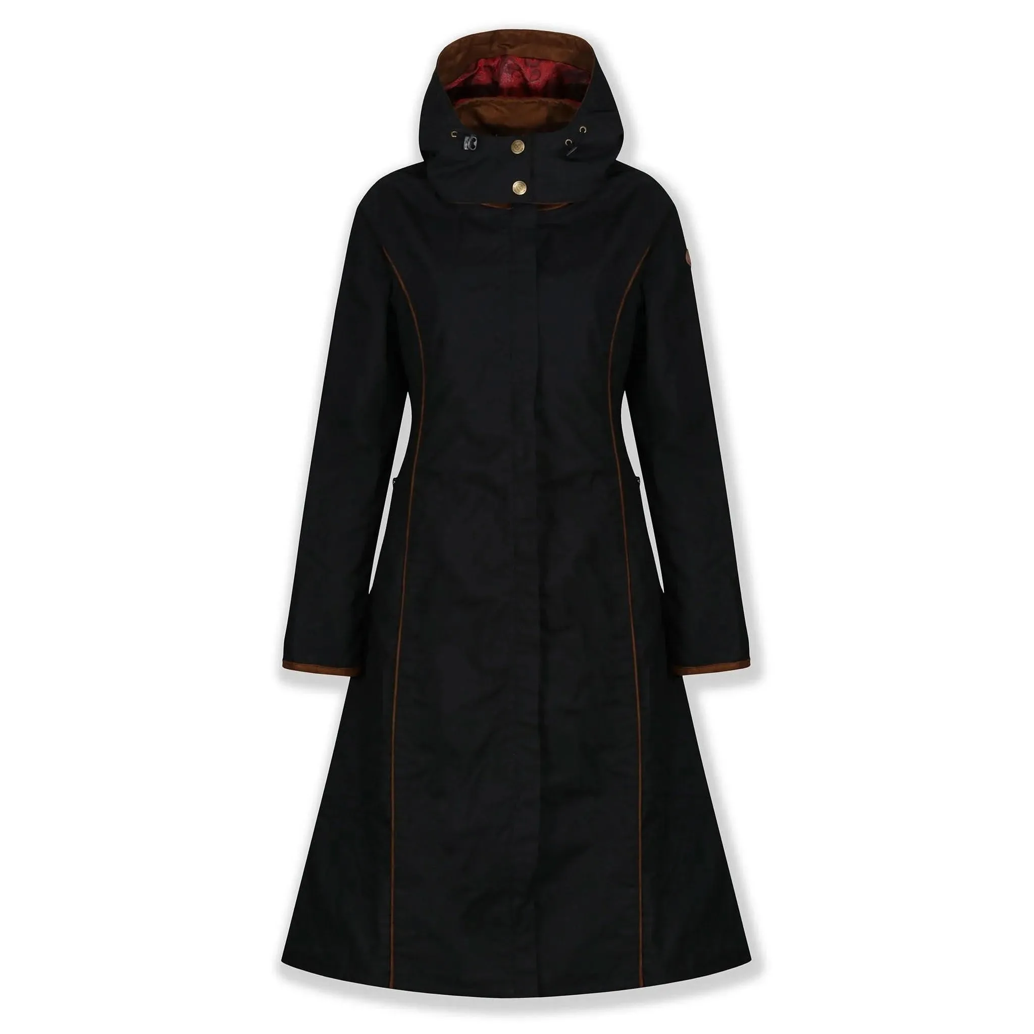 Eleanor Black Long Waterproof Coat