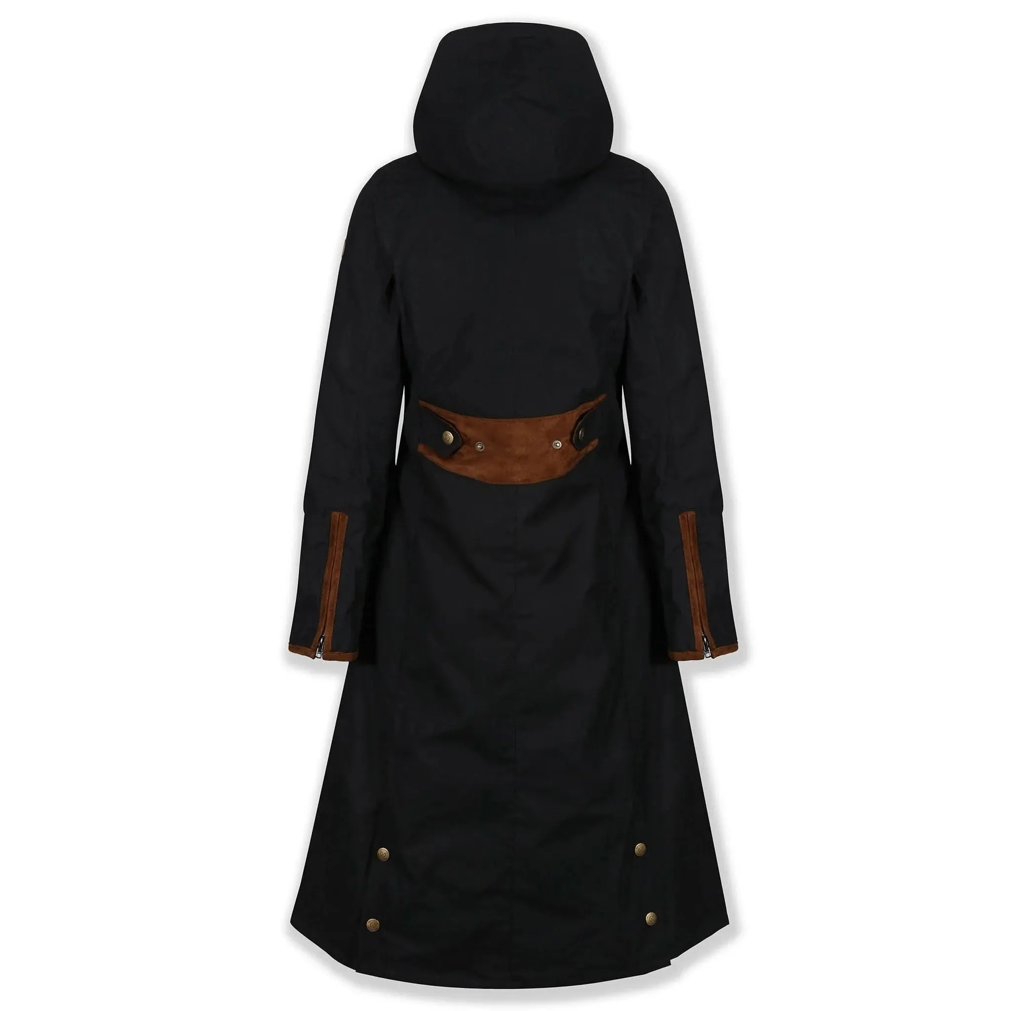 Eleanor Black Long Waterproof Coat