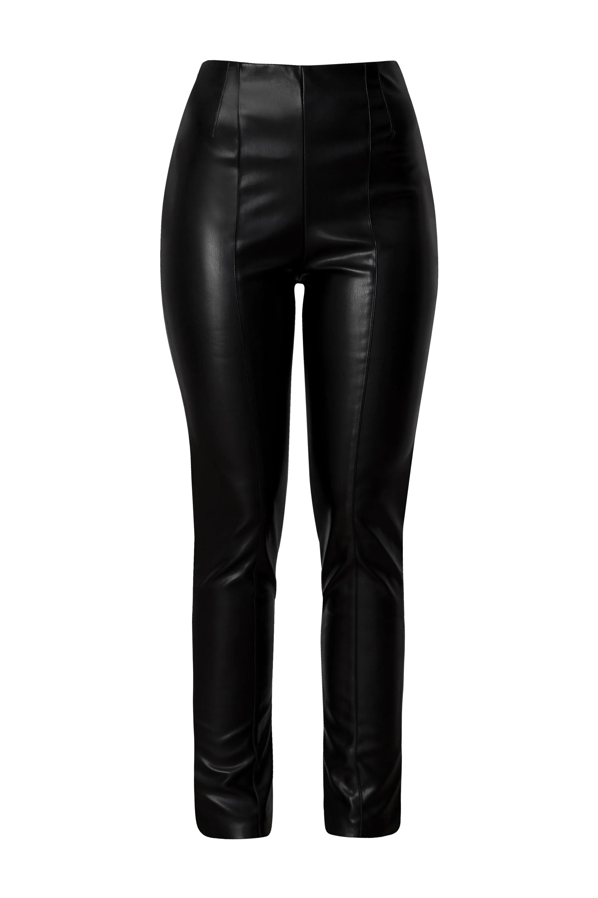 Elowen Black Vegan Leather Leggings