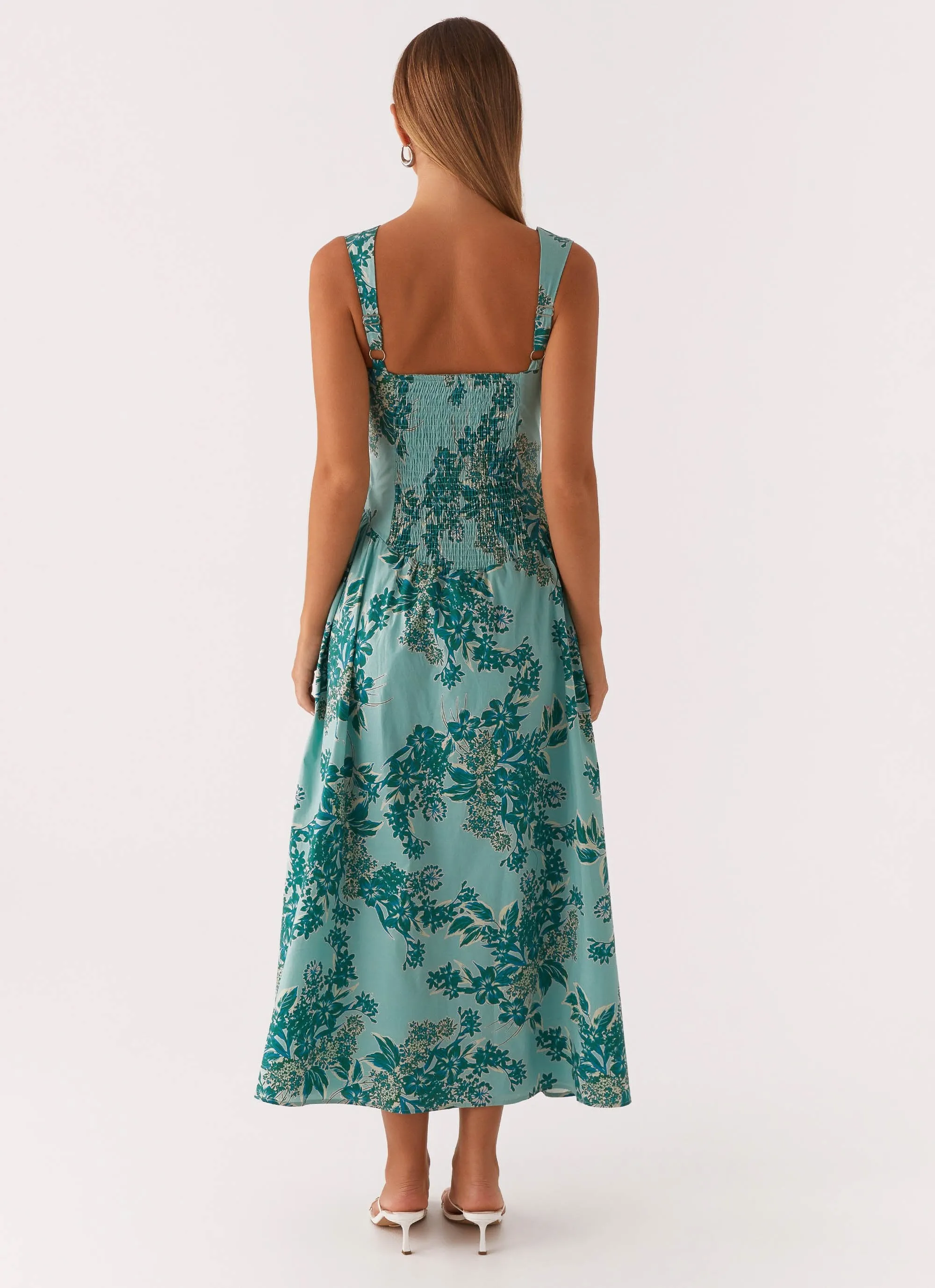 Emmalina Midi Dress - Cloud Nine Floral