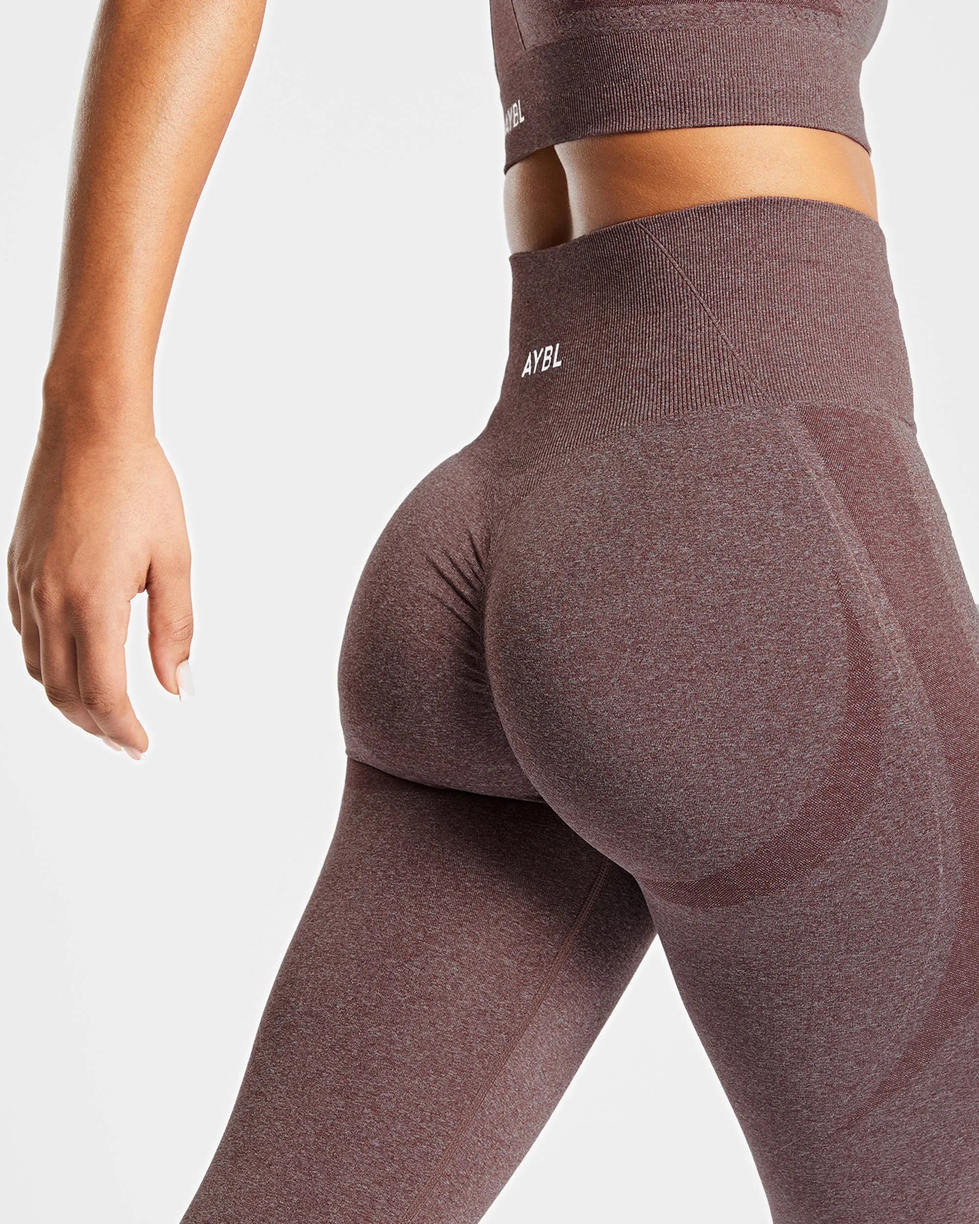 Empower Seamless Leggings - Brown Marl