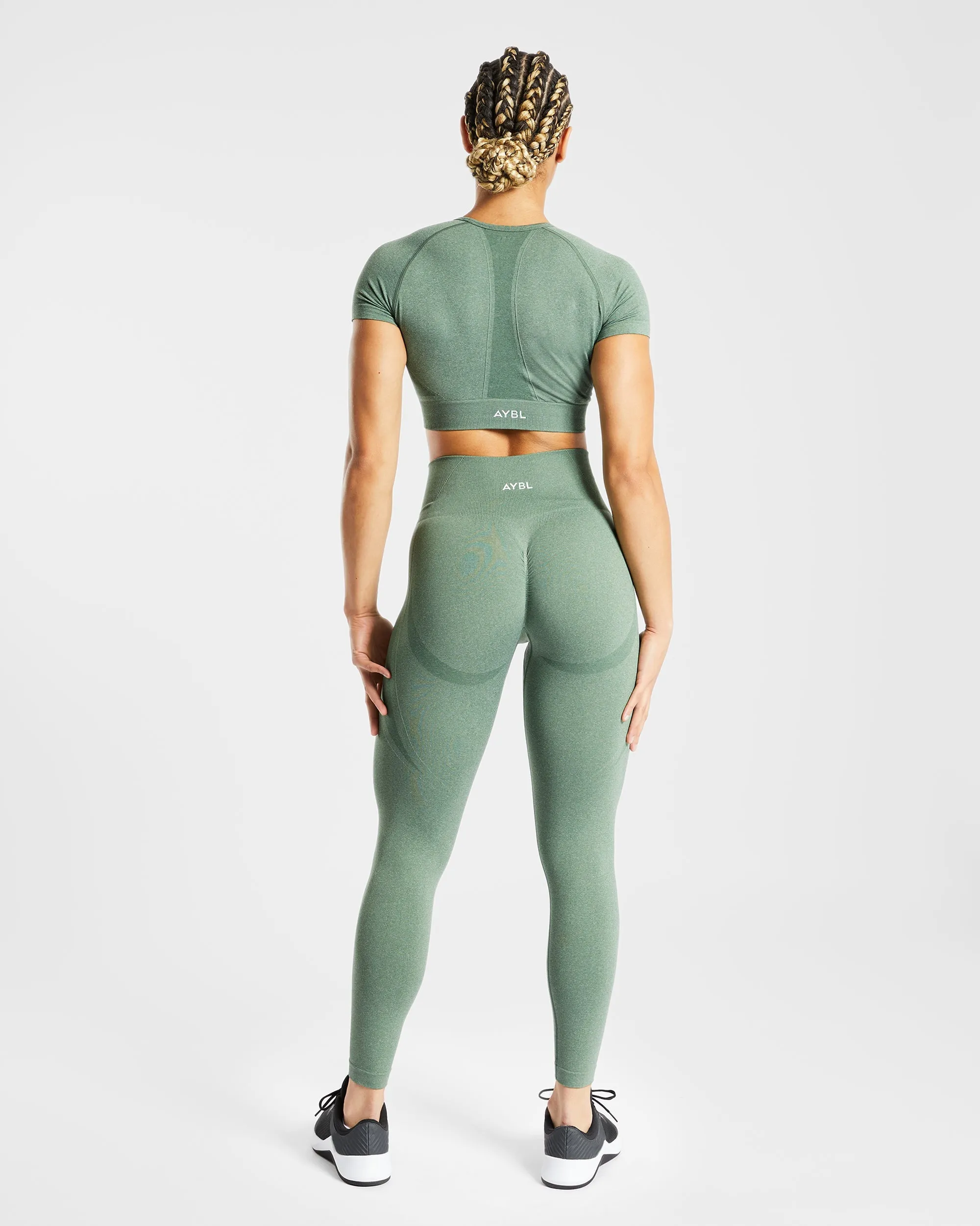 Empower Seamless Leggings - Olive Marl