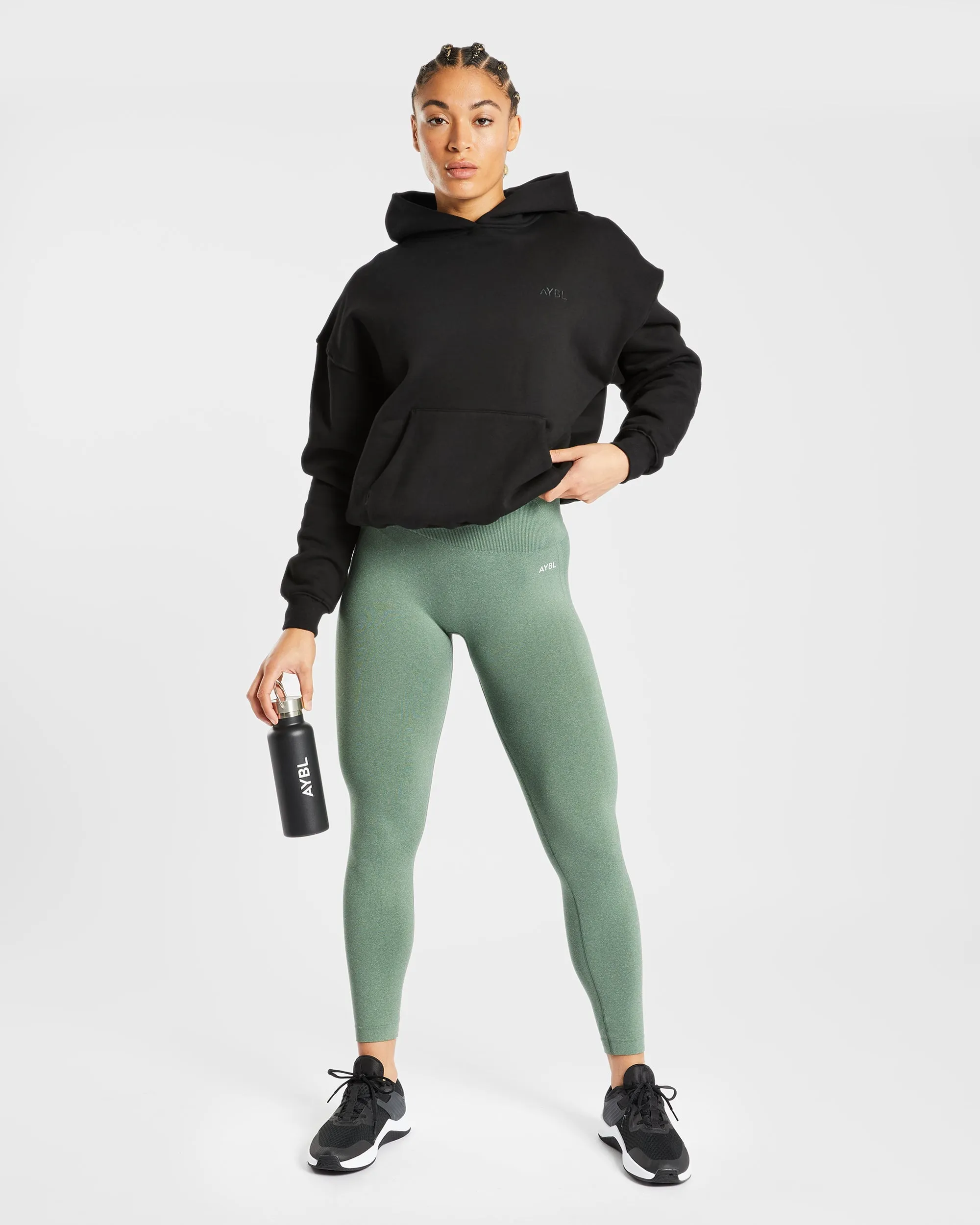 Empower Seamless Leggings - Olive Marl