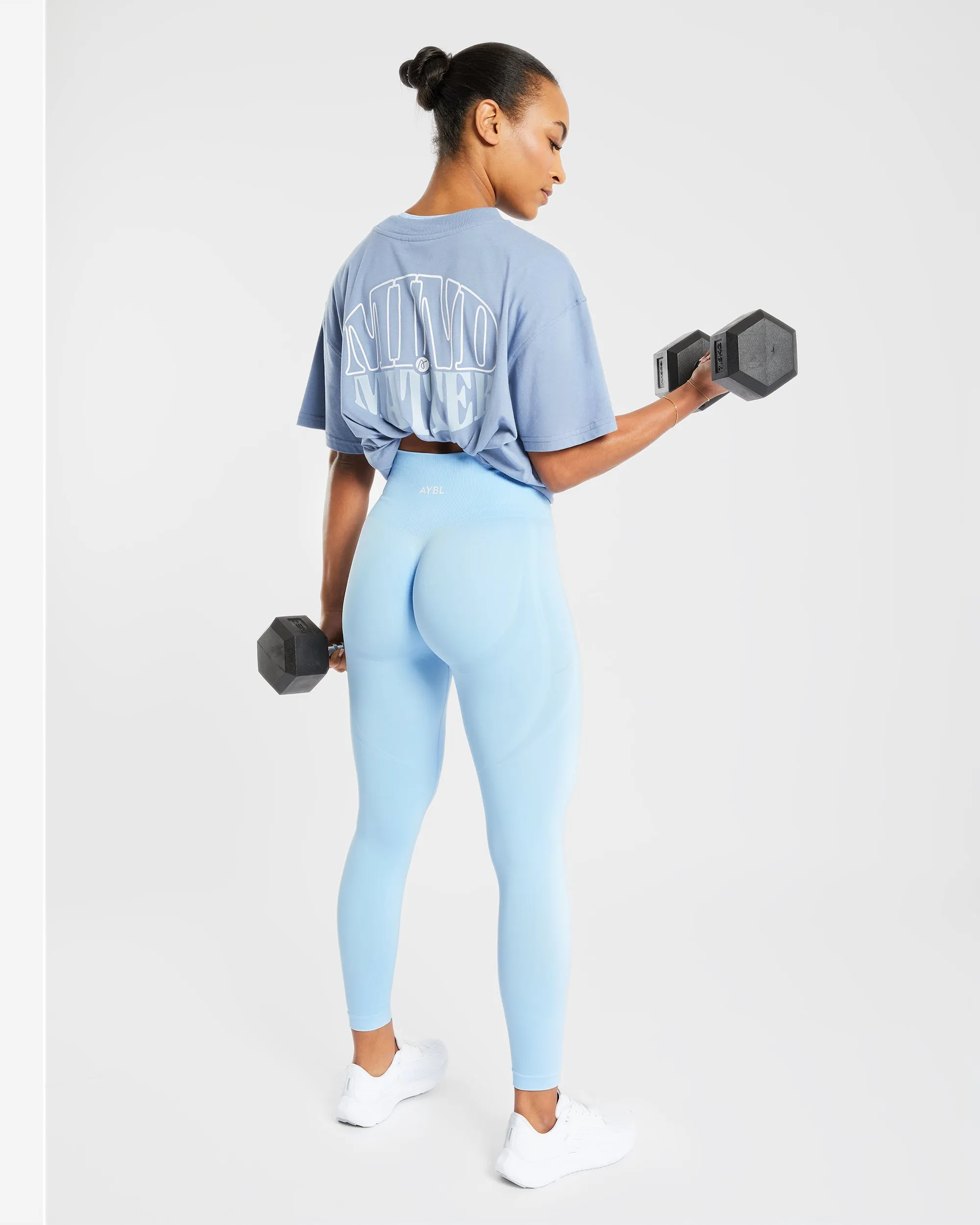 Empower Seamless Leggings - Sky Blue