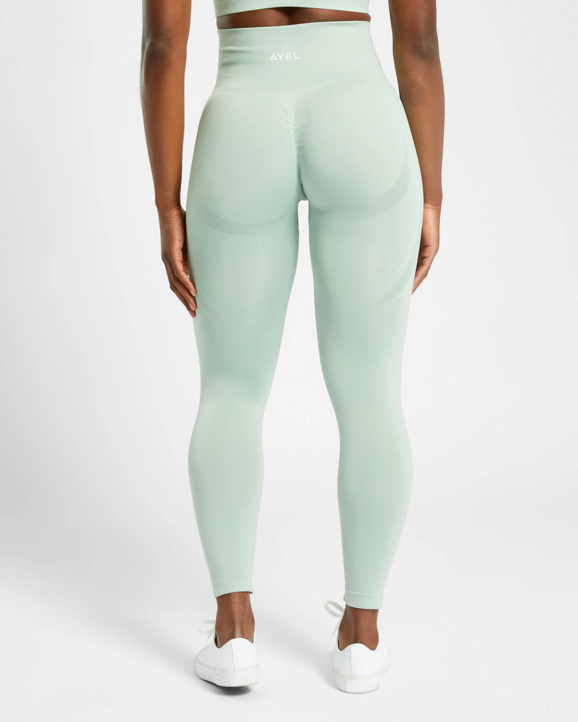 Empower Seamless Leggings - Spring Green Marl