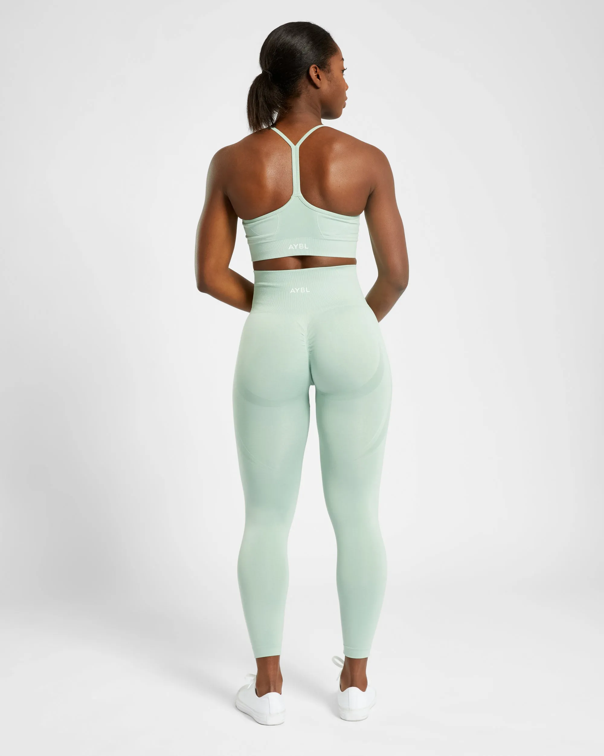 Empower Seamless Leggings - Spring Green Marl