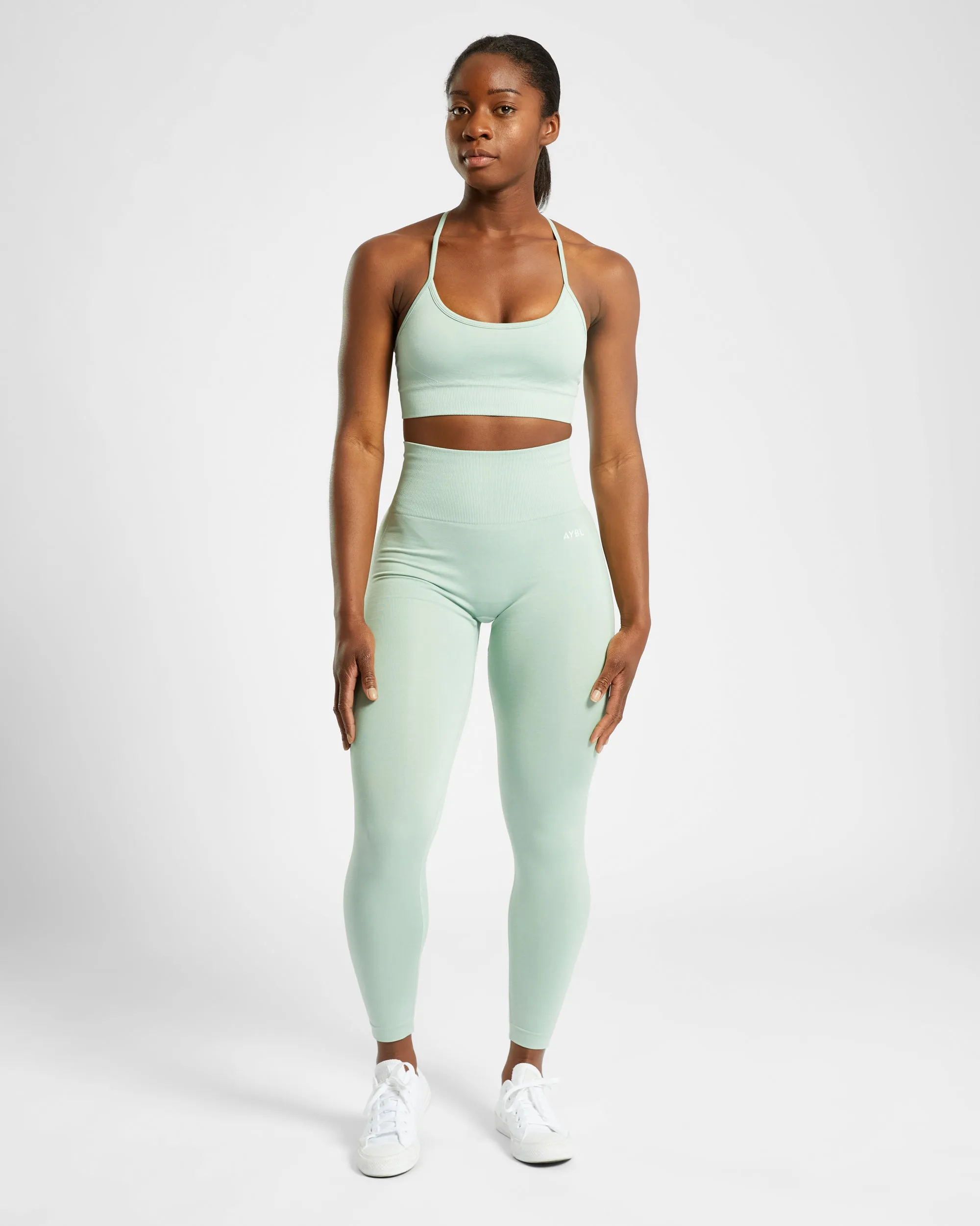 Empower Seamless Leggings - Spring Green Marl