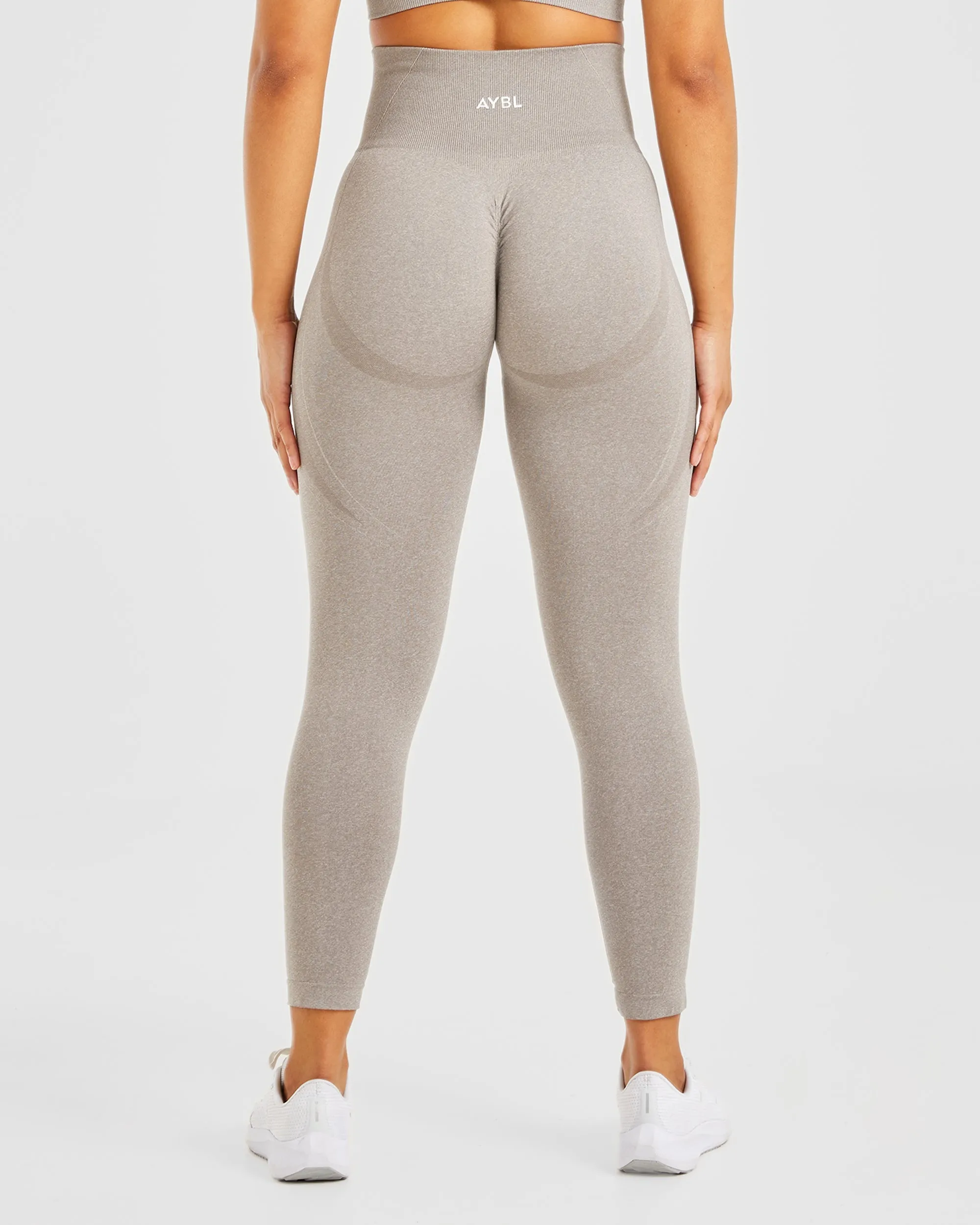 Empower Seamless Leggings - Taupe Marl