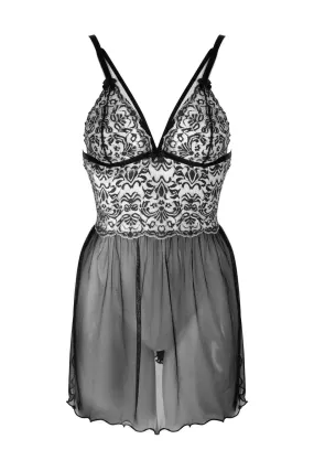 Eros Bicolor Lace Babydoll