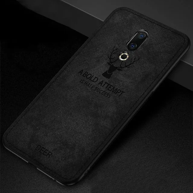 Fabric Case for Meizu 16th Classic Cloth Matte Skin Soft Hard Back Cover for Meizu M6 Note Meizu M5 Note 16 th X 16X Phone Cases