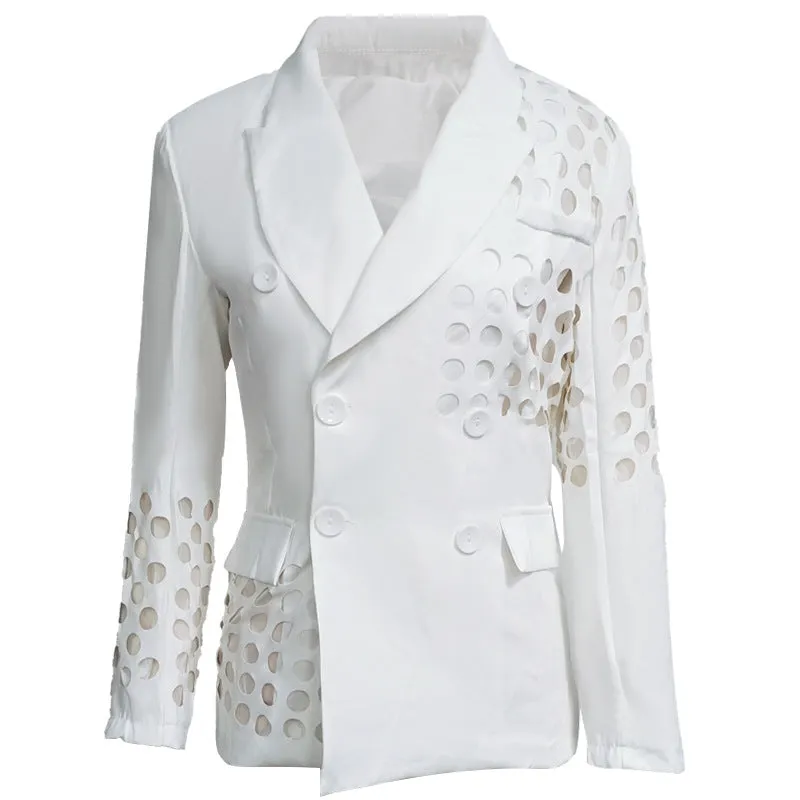 Fashion cutout blazer top