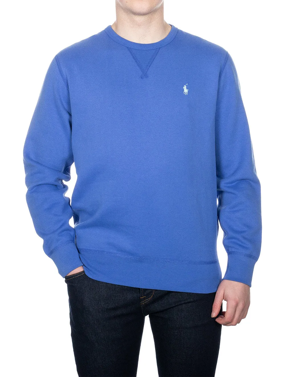 Fleece Crew Sweatshirt Blue