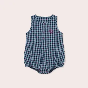 Gingham Bows Bubble Romper