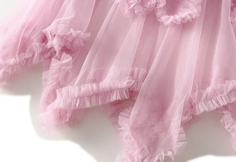 Handkerchief Layers Tulle Midi Skirt Ten Colours