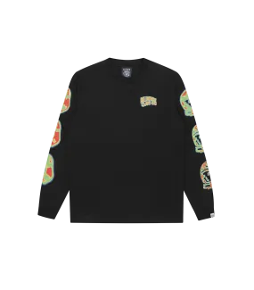 HEAT MAP L/S T-SHIRT - BLACK