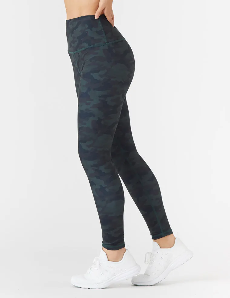 High Power Legging Print: Dark Camo - Online Only