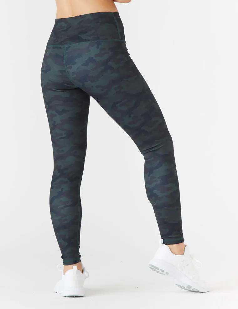 High Power Legging Print: Dark Camo - Online Only