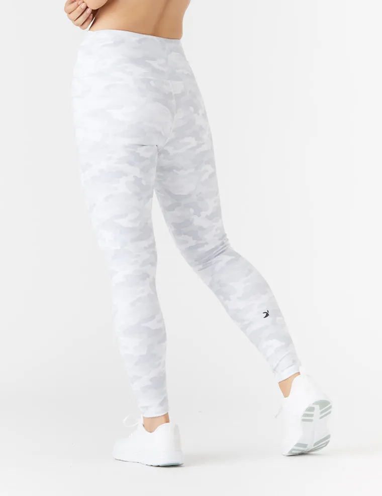 High Power Legging Print: White Camo - Online Only