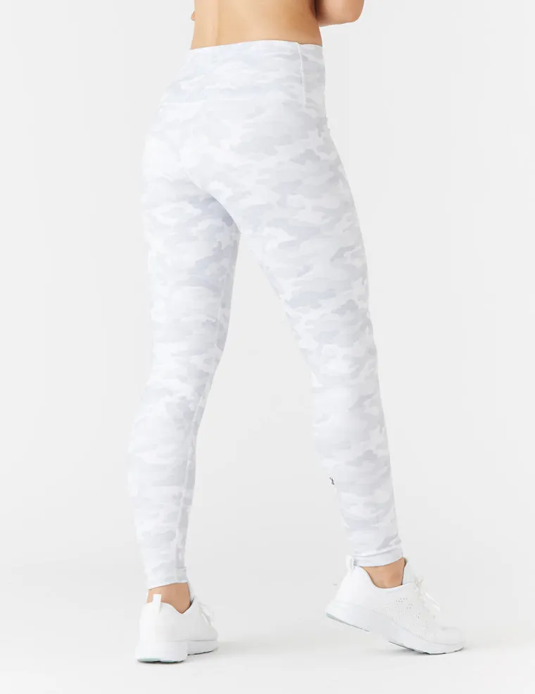 High Power Legging Print: White Camo - Online Only