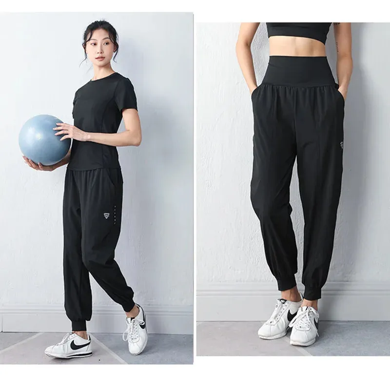 High Waist Tapered Track Yoga Sweatpant