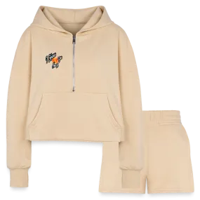 I Know You See It Women’s Cropped Hoodie & Jogger Short Outfit Set