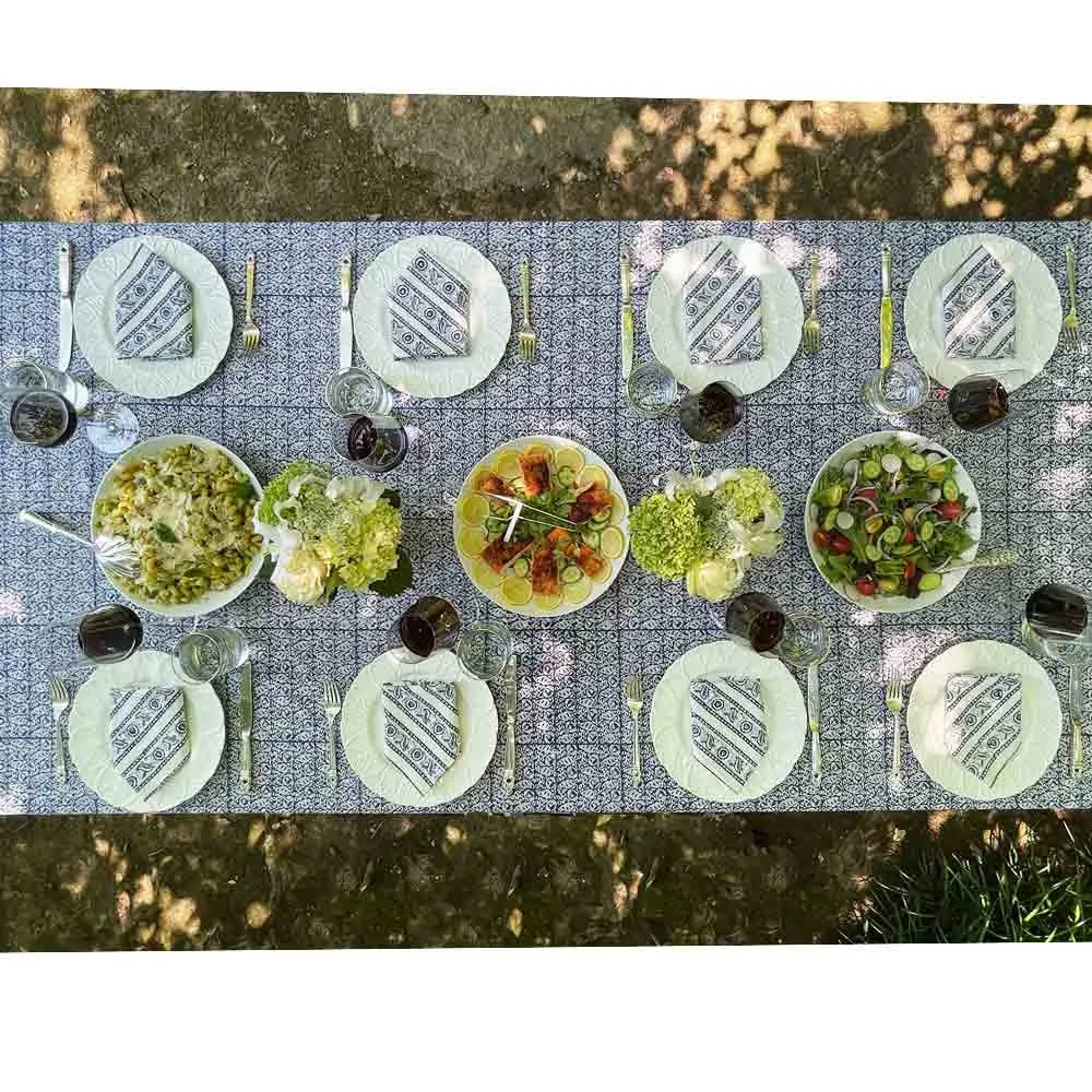 India Hicks Home Pouchette Midnight Table Runner